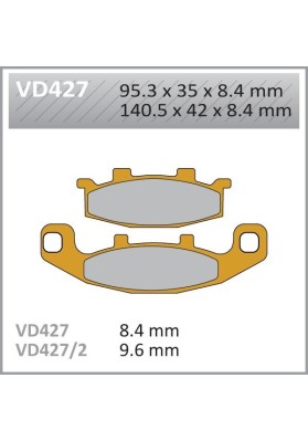 Накладки VD427JL Kawasaki, Suzuki, Hyosung