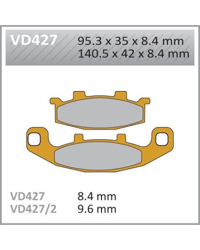 Накладки VD427JL Kawasaki, Suzuki, Hyosung, Накладки